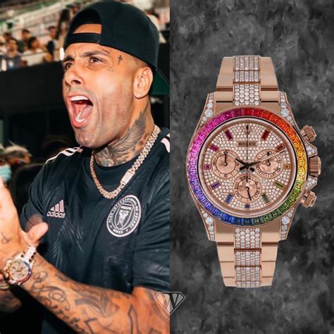 rolex nicky jam|Rolex rainbow edition.